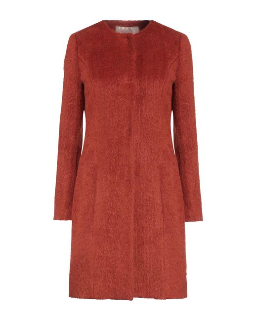 SIMONA CORSELLINI Coat in Red | Lyst UK