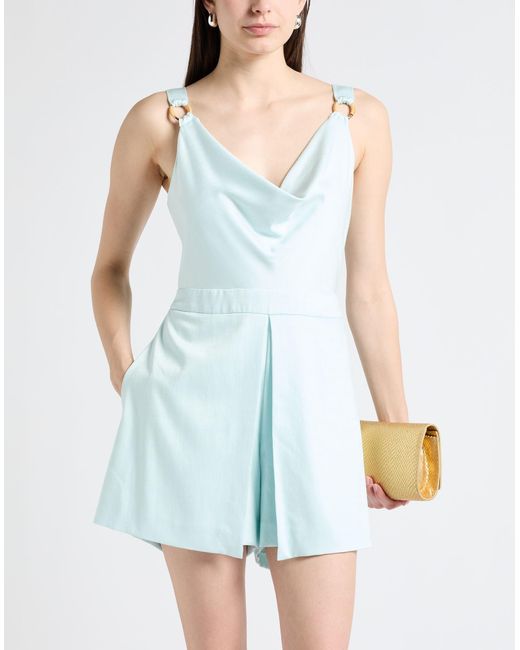MARCIANO BY GUESS Blue Sky Playsuit Viscose, Polyester, Elastane