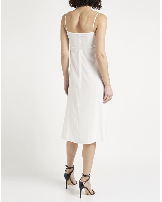 Dolce & Gabbana White Midi-Kleid