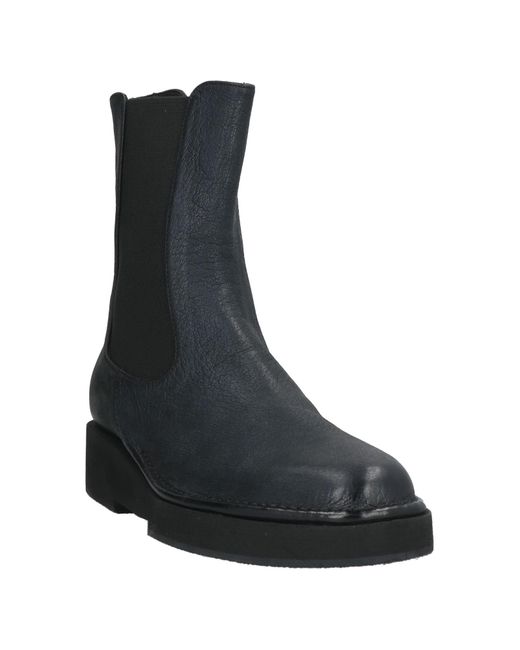 Pantanetti Black Midnight Ankle Boots Leather