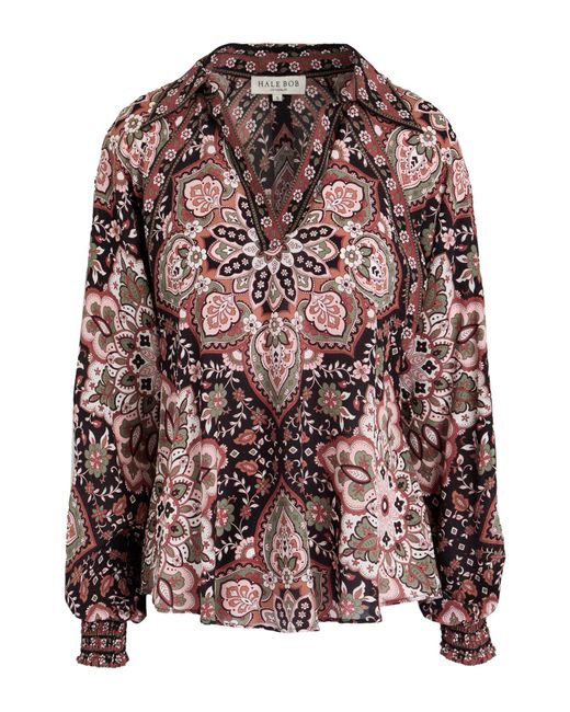 Hale Bob Brown Top Polyester