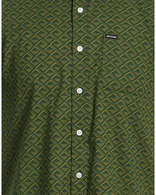 Brixton Green Shirt Cotton, Polyester, Elastane for men