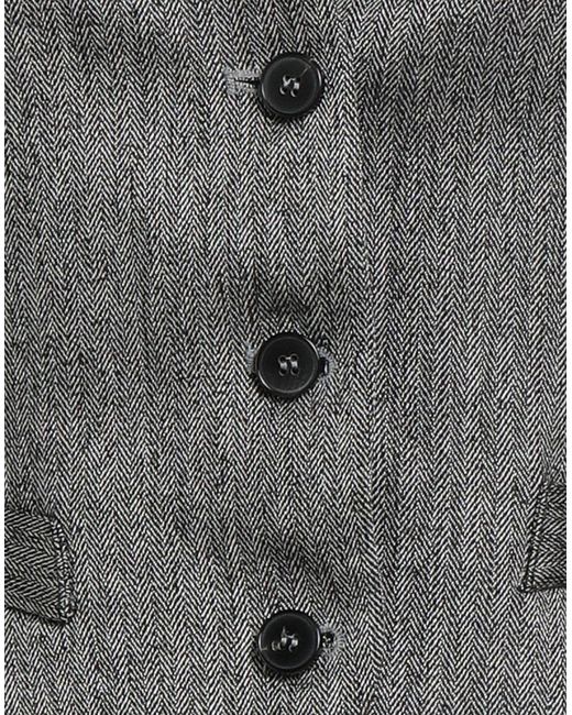 ViCOLO Gray Tailored Vest Polyester, Viscose, Elastane