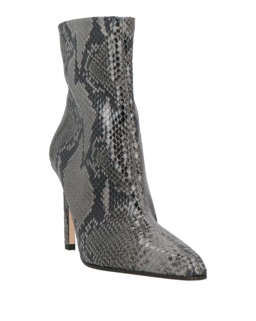 Paris Texas Gray Ankle Boots