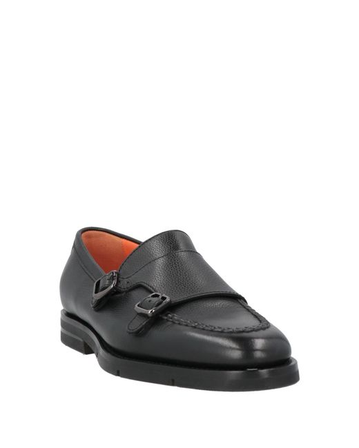 Santoni Black Loafer for men