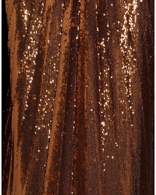 Clips Brown Mini Dress Polyester