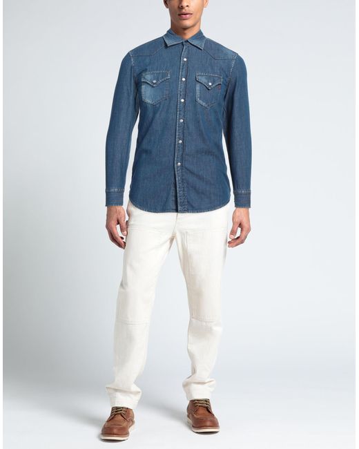 Camicia Jeans di Replay in Blue da Uomo