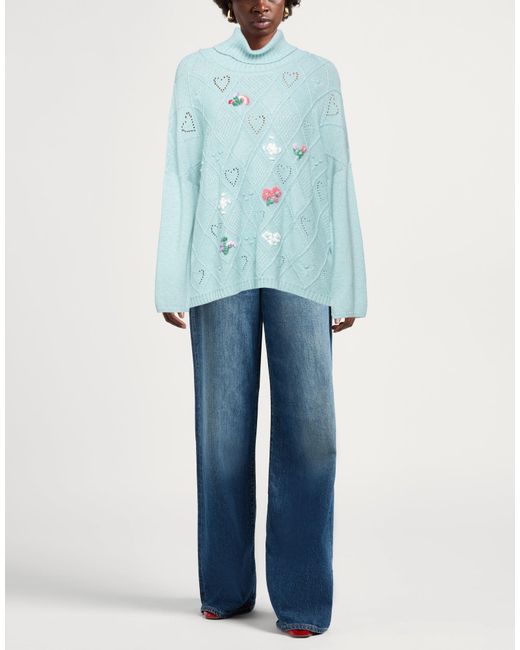 Twinset Blue Turtleneck
