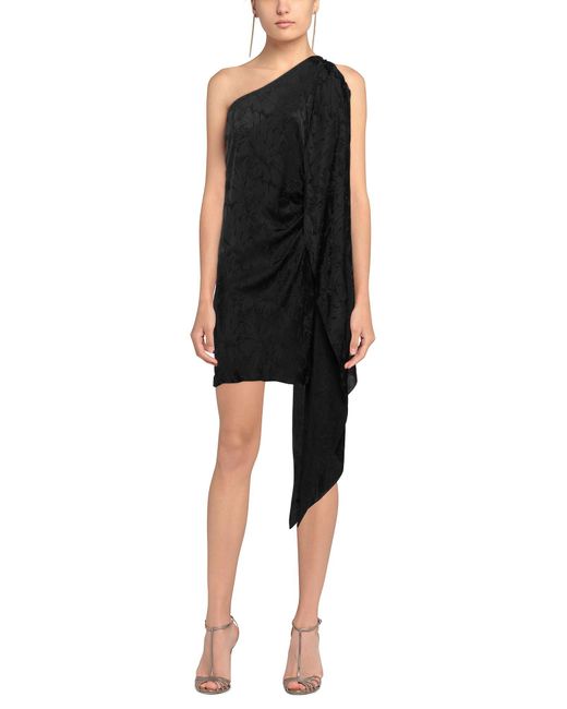 Nervi Black Mini Dress Acetate, Silk, Polyamide