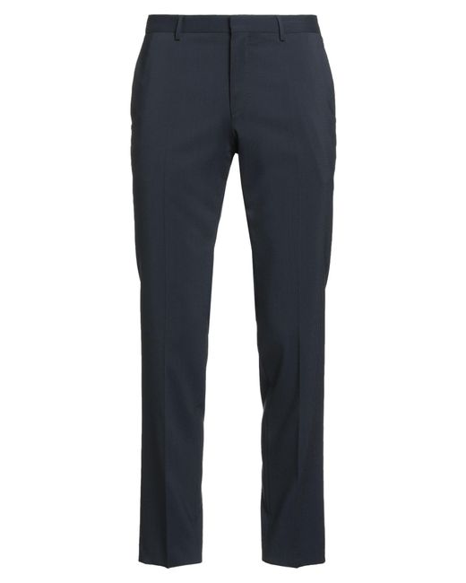 Boss Blue Pants Virgin Wool for men