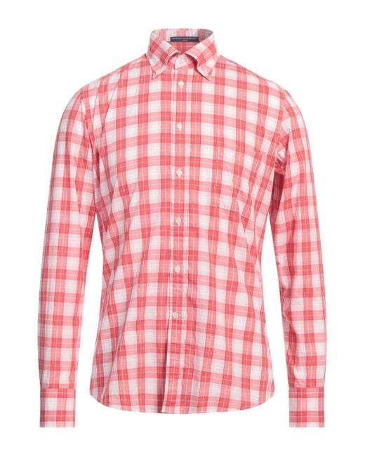B.D. Baggies Pink Shirt Cotton for men