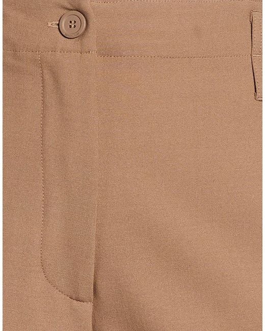 Semicouture Natural Pants Polyester, Virgin Wool, Elastane
