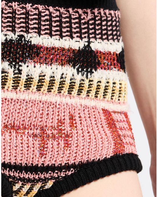 Laneus Red Shorts & Bermuda Shorts Cotton, Polyester, Polyamide, Lycra