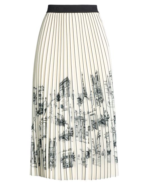 Karl Lagerfeld White Midi Skirt
