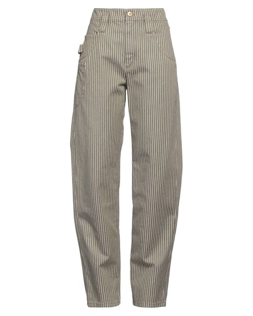 Brunello Cucinelli Gray Jeanshose