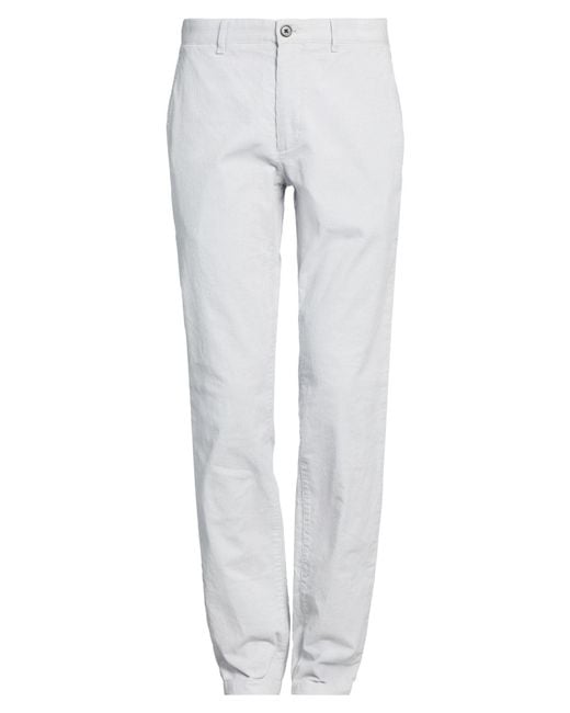 Theory Gray Light Pants Cotton for men
