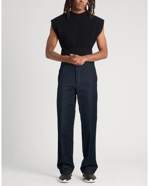 Thom Browne Blue Midnight Pants Cotton, Linen for men