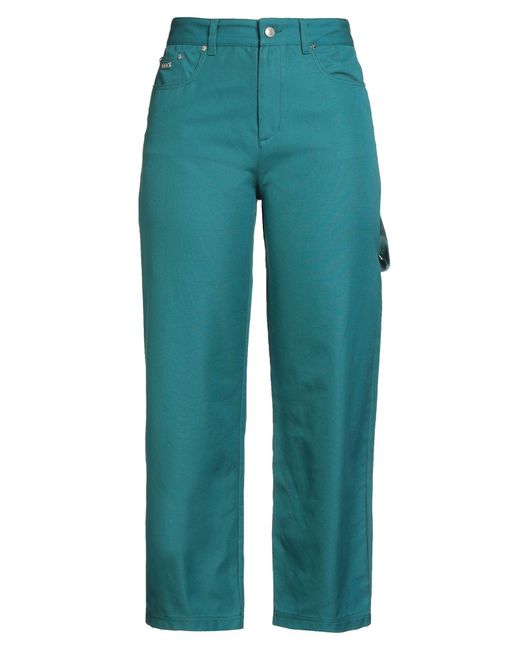 Gcds Blue Pants Cotton