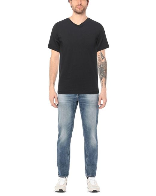 Alpha Studio Black T-shirt for men