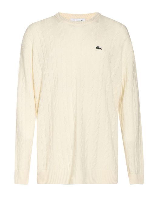 Lacoste Natural Sweater Wool for men
