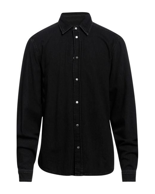 Trussardi Black Denim Shirt for men