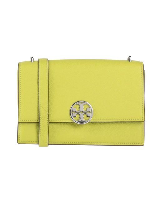 Tory Burch Yellow Cross-Body Bag Leather