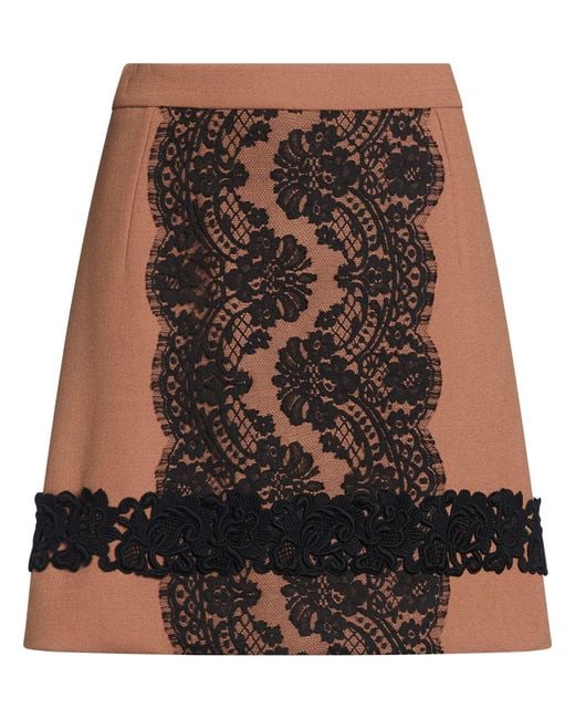 Dolce & Gabbana Brown Midi Skirt