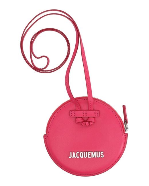 Jacquemus Pink Coin Purse Cow Leather for men