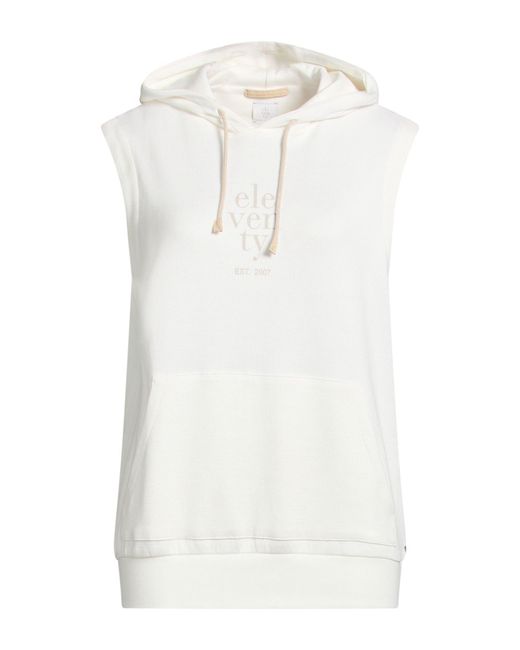 Sudadera Eleventy de color White