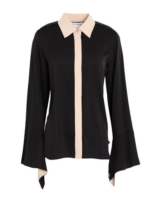 Max Mara Black Shirt Silk