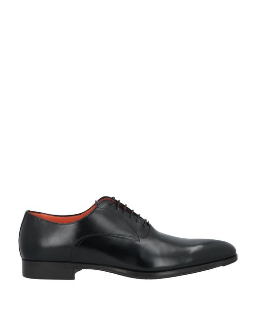 Santoni Black Lace-up Shoes for men