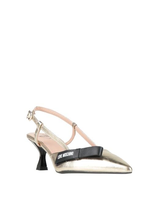 Love Moschino Metallic Pumps