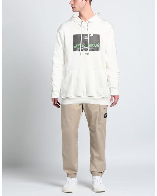 Throwback. White Sweatshirt for men