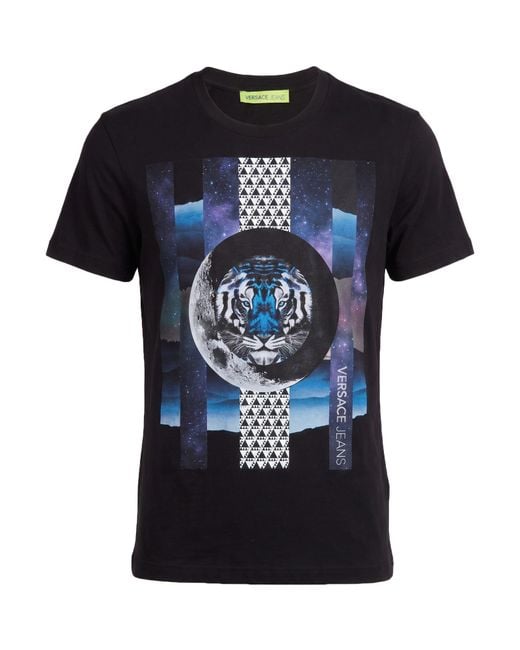 Versace Jeans Black T-Shirt Cotton for men