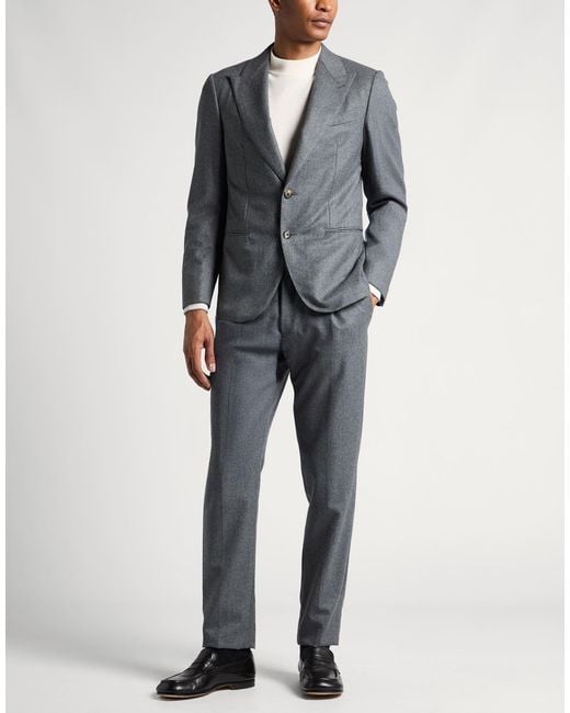 Caruso Gray Suit Wool for men