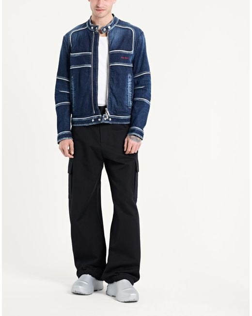 DSquared² Blue Denim Outerwear for men