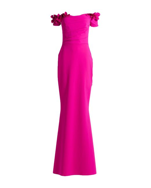 La Petite Robe Di Chiara Boni Women's Pink Midi Dress Polyamide