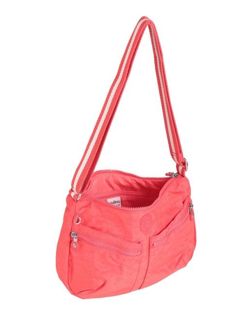 Kipling Pink Shoulder Bag Polyamide