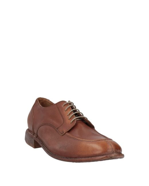 Moma Brown Lace-Up Shoes for men