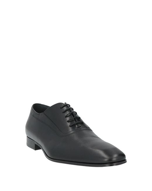 Boss Gray Lace-Up Shoes Leather for men