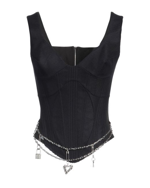 Dilara Findikoglu Black Midnight Top Wool