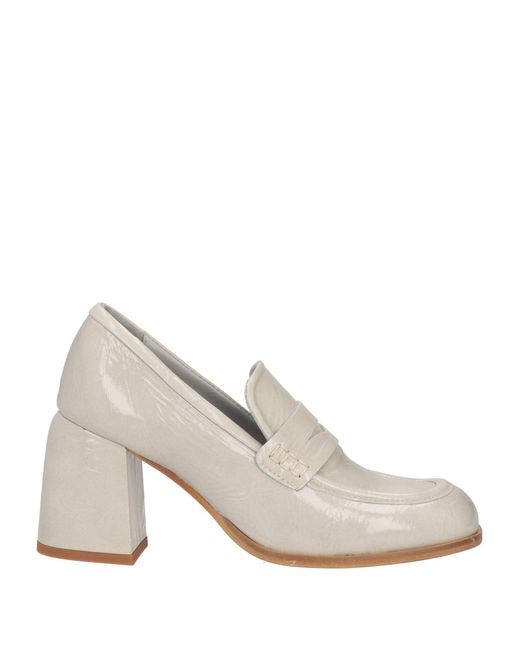 CURIOSITÉ White Pastel Loafers Leather