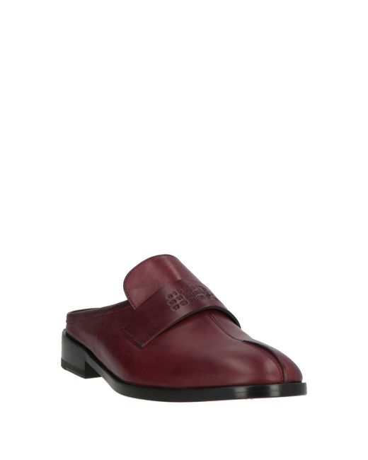 MM6 by Maison Margiela Brown Mules & Clogs