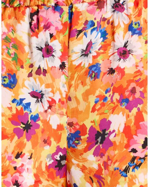 MSGM Orange Pants Polyester