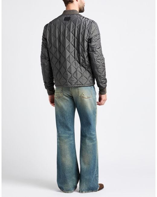 Dolce & Gabbana Gray Puffer Polyamide, Polyester, Cotton, Elastane for men