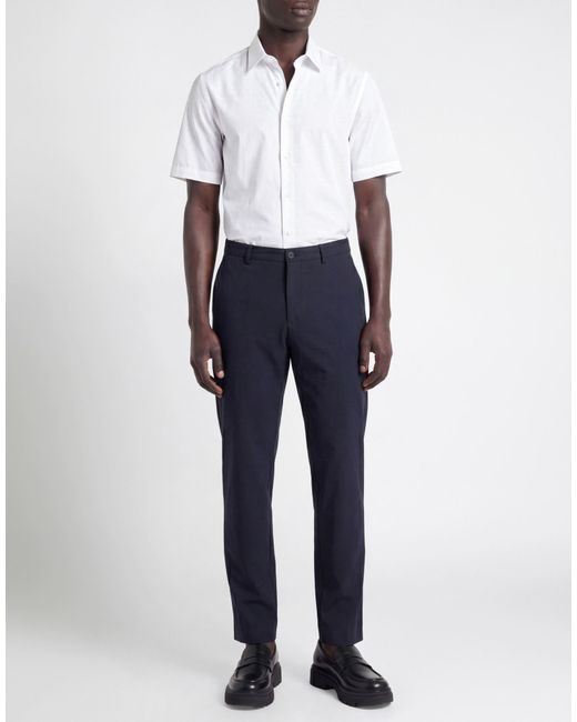 Boss Blue Pants Polyester, Wool, Viscose, Elastane for men