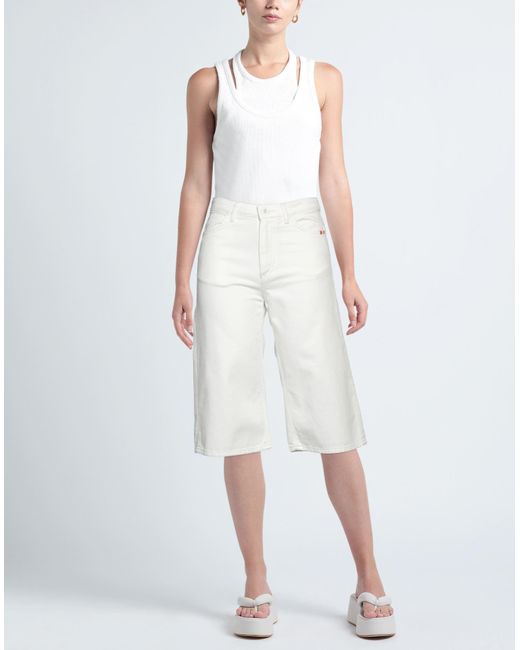 AMISH White Cropped Trousers