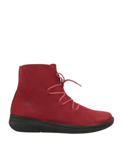 Loints of Holland Red Ankle Boots