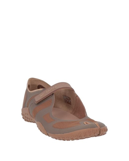 Nike Brown Skims Ballet Flats Textile Fibers, Rubber