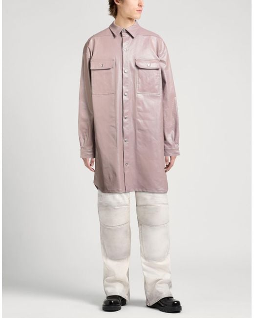 Rick Owens Pink Denim Outerwear for men
